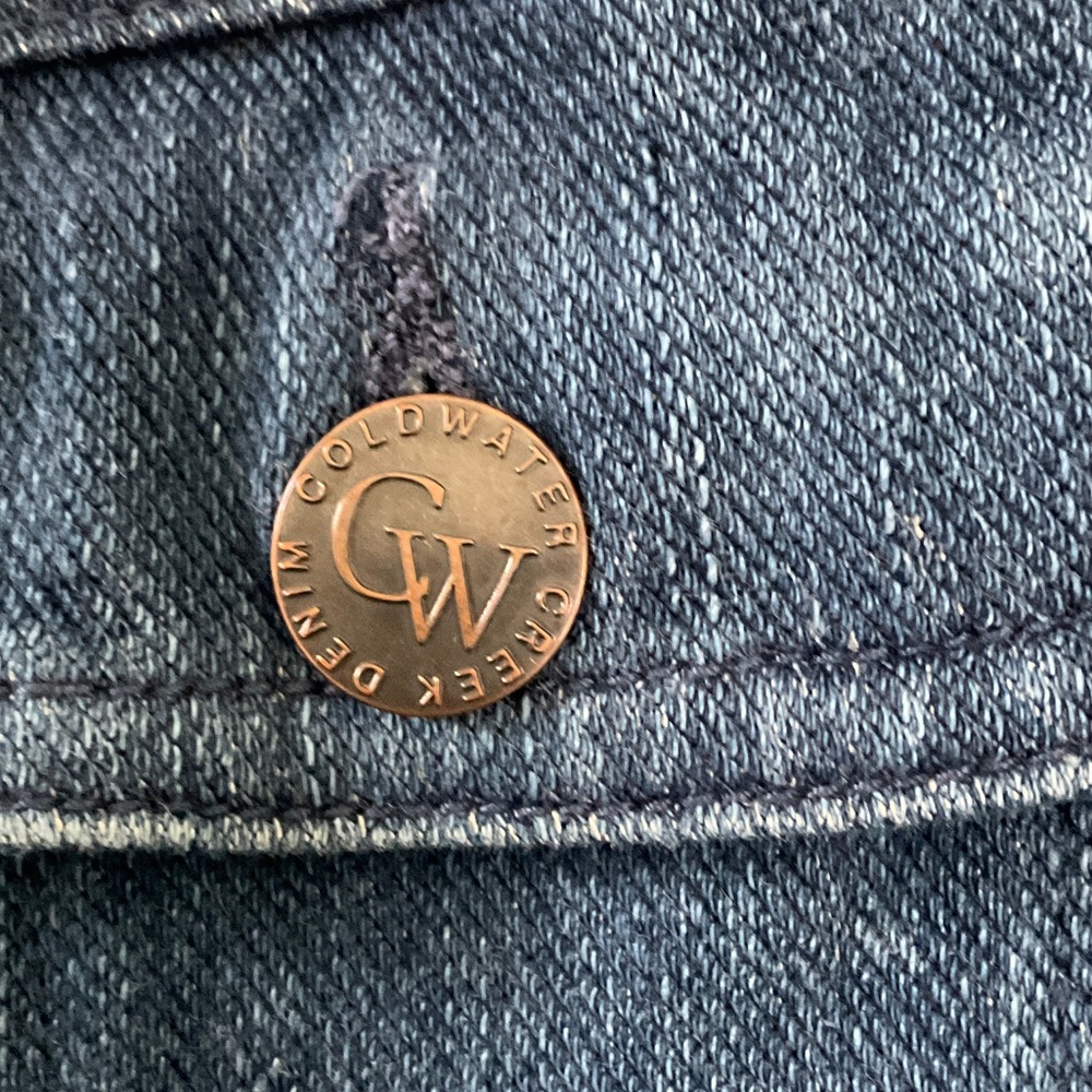 Coldwater Creek Dark Blue Jean Jacket - Picture 3 of 4